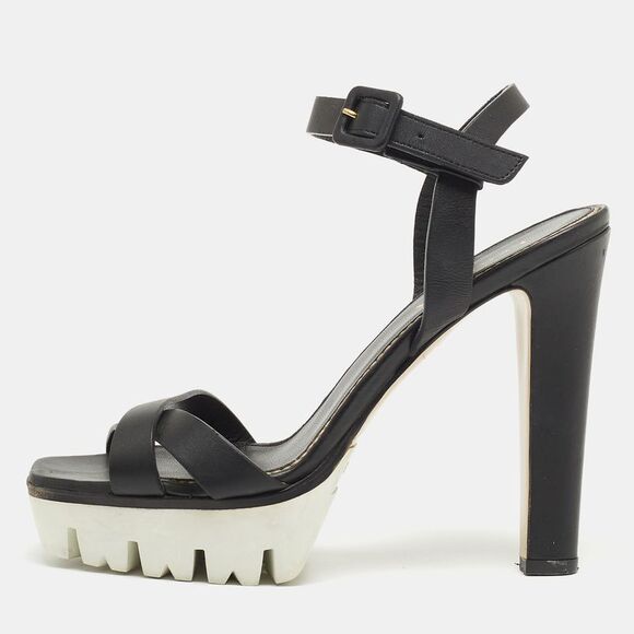 LE SILLA Bicolor Calf Leather Bos Taurus Stiletto Heel Sandals main image 0